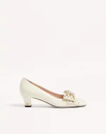 Valentino Bowow Pump In Kidskin With Studs 45Mm